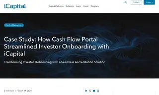 Preview of the Cash Flow Portal Case Study