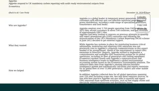 Preview of the Aggreko Case Study