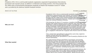 Preview of the CSA Group Case Study