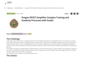 Preview of the Oregon Department of Public Safety Standards and Training Case Study