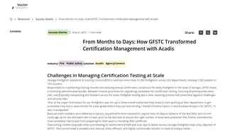 Preview of the Georgia Firefighter Standards & Training Council Case Study