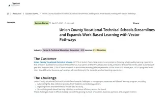 Preview of the Union County Vocational-Technical Schools Case Study