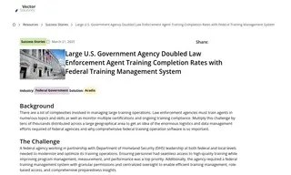 Preview of the Large U.S. Government Agency Case Study