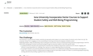 Preview of the Iona University Case Study