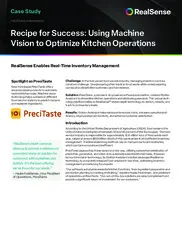 Preview of the PreciTaste Case Study