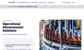 Preview of the Operational Advancement Solutions Case Study