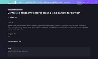Preview of the Novibet Case Study