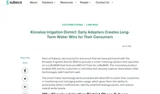 Preview of the Kinneloa Irrigation District Case Study