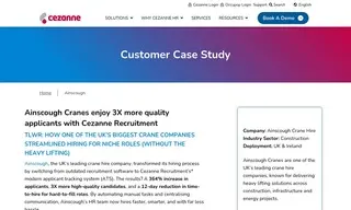Preview of the Ainscough Crane Hire Ltd Case Study