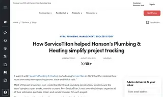 Preview of the Hanson’s Plumbing & Heating Case Study