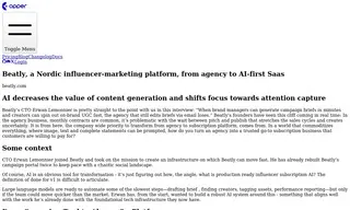 Preview of the Beatly Case Study