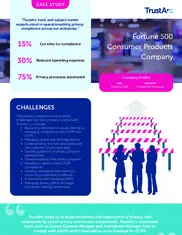Preview of the Fortune 500 Consumer Products Company Case Study