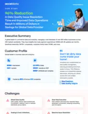 Preview of the Global Data Provider Case Study