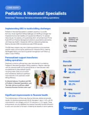 Preview of the Pediatric & Neonatal Specialists Case Study