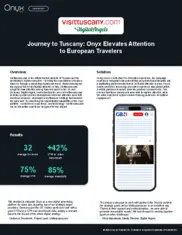 Preview of the Visittuscany.com Case Study