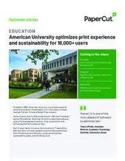 Preview of the American University Case Study