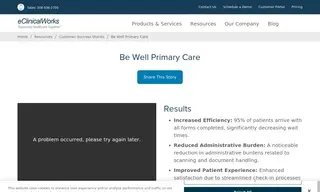 Preview of the Be Well Primary Care Case Study