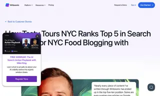 Preview of the Tasty Tours NYC Case Study
