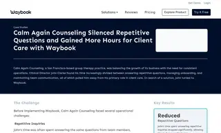 Preview of the Calm Again Counseling Case Study