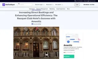 Preview of the The Racquet Club Hotel Case Study