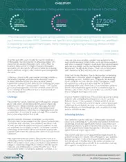 Preview of the Center for Orthopaedics & Sports Medicine Case Study
