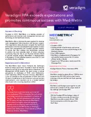 Preview of the Med-Metrix Case Study