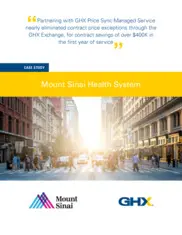 Preview of the Mount Sinai Health System Case Study