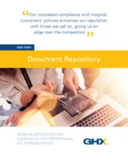 Preview of the Global Healthcare Supplier Case Study