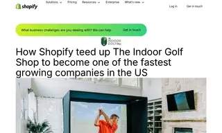 Preview of the The Indoor Golf Shop Case Study