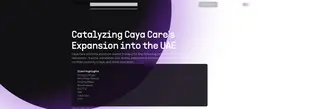 Preview of the Caya Care Case Study