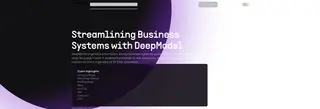 Preview of the DeepModel Case Study
