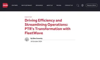 Preview of the Premier Truck Rental (PTR) Case Study