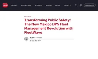 Preview of the The New Mexico Department of Public Safety (NMDPS) Case Study
