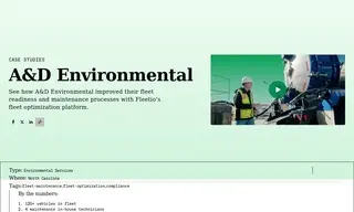 Preview of the A&D Environmental Case Study