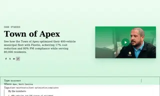 Preview of the Town of Apex, NC Case Study