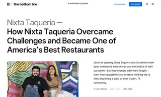 Preview of the Nixta Taqueria Case Study