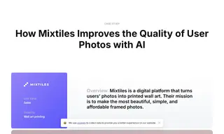 Preview of the Mixtiles Case Study