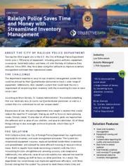 Preview of the City of Raleigh Police Department Case Study