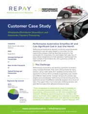 Preview of the Performance Automotive Network Case Study