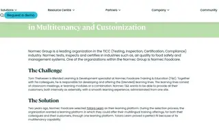 Preview of the Normec Foodcare Case Study