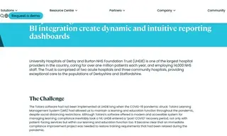 Preview of the University Hospitals of Derby and Burton NHS Foundation Trust Case Study