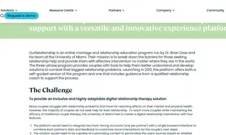 Preview of the OurRelationship Case Study