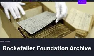 Preview of the Rockefeller Foundation Archive Center Case Study