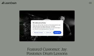 Preview of the Jay Postones Drum Lessons Case Study