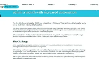 Preview of the Royal Melbourne Hospital Case Study