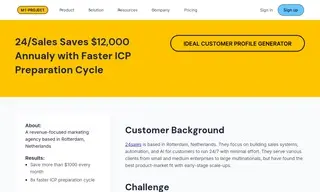 Preview of the 24/Sales Case Study