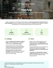 Preview of the NetApp Case Study