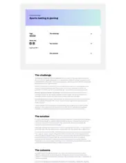 Preview of the Digital Gaming and Sports Company Case Study