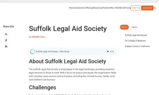 Preview of the Suffolk Legal Aid Society Case Study