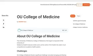 Preview of the OU College of Medicine Case Study